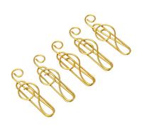 Fantastiche Graffette, 100 Pezzi di Note Musicali in Stile Antiscivolo Graziose Clip Multiuso per la Scuola (Oro)