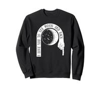 Fantastiche Magliette Space Love Graphic Design, Ti Amo Fino alla Luna Felpa