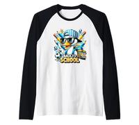 Fantastiche Vibrazioni Divertenti per Tornare a Scuola Maglia con Maniche Raglan