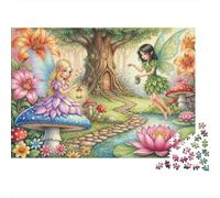 Fantasticheria nella foresta Puzzle 1000 Pezzi,dai 14 Anni,Antistress,Adulti E Ragazzi Fata della giungla,Sfida Impossibile,Decorazione Casa,Idea Regalo,Gioco Educativo 70x50cm