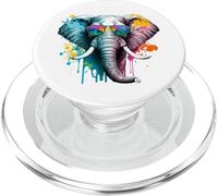 Fantastici amanti degli elefanti degli elefanti colorati PopSockets PopGrip per MagSafe