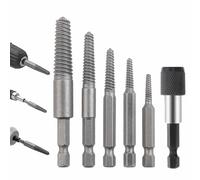 Fantastici gadget per uomini, set di estrazione a vite, 6 pezzi di estratti di bullone multi spline estratti di pesantezza | Miglioramento della casa, parti di utensili elettrici e accessori per donne