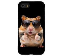 Fantastici occhiali da sole a forma di criceto con pollice in su, divertenti amanti degli animali domestici Custodia per iPhone SE (2020) / 7/8