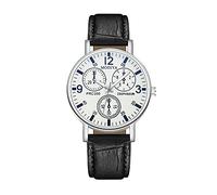 Fantastici orologi da uomo al quarzo da uomo con cintura tre orologi da uomo, B, misura unica