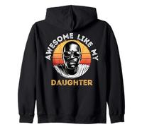 Fantastici Regali di Compleanno Come mia Figlia e papà, Festa del papà Felpa con Cappuccio