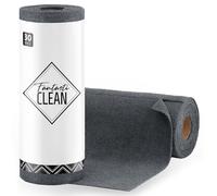 Fantasticlean Panni in Microfibra 30 Pezzi, Rotolo di Panno di Pulizia Strappabile, Strofinacci Riutilizzabili e Senza Pelucchi per Casa, Cucina e Auto 30 x 30 cm - Grigio Scuro