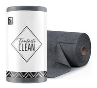 Fantasticlean Rotolo di Panno in Microfibra - 75 Pezzi, Panni per la Pulizia Strappabili, Strofinacci Riutilizzabili e Senza Pelucchi per Casa, Cucina e Auto 30 x 30 cm - Grigio Scuro