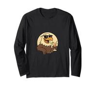 Fantastico animale divertente per le vacanze estive con aquila calva Maglia a Manica