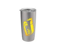 Fantastico Arte Strumento per Brass Band o Orgoglio Eufonio Bicchiere termico in acciaio inox doppia parete