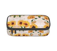 Fantastico astuccio grande per ragazze e ragazzi, astuccio estetico con scomparti multipli per adulti, organizer per cancelleria da ufficio, pratico per bambini, adolescenti, donne, uomini, Girasole,