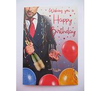 Fantastico biglietto di auguri colorato per festa che ti augura un buon compleanno