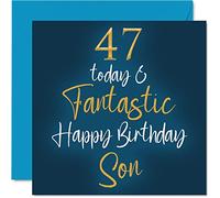 Fantastico biglietto di auguri il 47° compleanno figlio 47 oggi