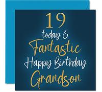 Fantastico biglietto di auguri per il 19° compleanno per nipote, 19 Today &