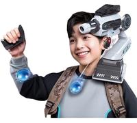 Fantastico Blaster Induttivo for Tracciamento Del Braccio Robotico, Blaster In Schiuma for Braccio Meccanico Con Tracciamento Intelligente Giocattolo Montato Sulla Spalla(Blue Water Bullet)