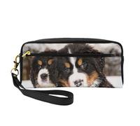 Fantastico Bovaro del Bernese, Borsa per il trucco Borsa per cosmetici Borsa da viaggio portatile da toilette Astuccio in pelle per donne e ragazze