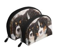 Fantastico Bovaro del Bernese, Borsa per trucco a conchiglia Portamonete da donna Borsa da toilette piccola Borsa per cosmetici 2 pezzi