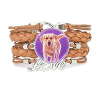 Fantastico Braccialetto In Pelle Intrecciata Con Scritta Diffrazione E Amor | Multistrato,Punk,Braccialetto,Artigianale,Regalo,Collare,Accessorio,Amante,Etnico,Amicizia,Anno di nascita,Natale,Musica