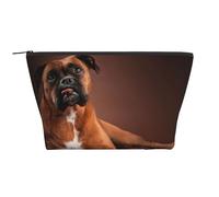 Fantastico cane boxer sdraiato, Borsa da toilette Borsa per trucco Borsa per cosmetici Borsa da toilette da viaggio portatile