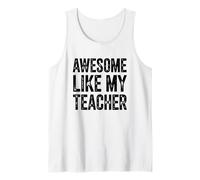 Fantastico Carattere a Blocchi Distressed Like My Teacher Canotta