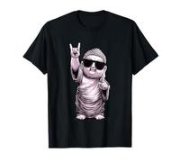 Fantastico Cartello della Pace del Buddha Rock on retrò Humor Maglietta