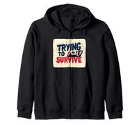 Fantastico cercando di sopravvivere alla Ricerca di Amanti degli emblemi Felpa con Cappuccio