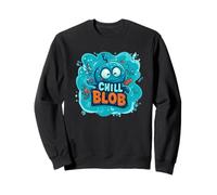 Fantastico Chill Blob per Un Look Carino e Divertente Felpa