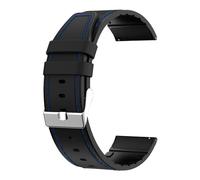 Fantastico cinturino universale in caucciù nero da 22 mm per Amazfit GTR/Stratos/Huawei/Samsung/Cool Bristol
