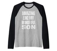 Fantastico Come Il Mio Meraviglioso Figlio Divertente da Indossare Maglia con Maniche Raglan