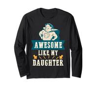 Fantastico come mia figlia per Daddy Protector Hero Lion Jesus Maglia a Manica