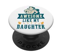 Fantastico come mia figlia per Daddy Protector Hero Lion Jesus PopSockets PopGrip Adesivo
