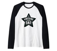 Fantastico come mio papà divertente figlio figlia stella padre papà bambini Maglia con Maniche Raglan
