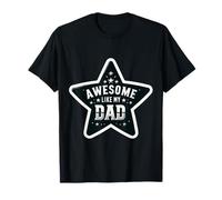 Fantastico come mio papà divertente figlio figlia stella padre papà bambini Maglietta