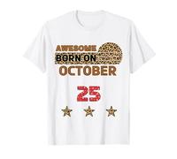 Fantastico compleanno con stampa leopardata dal 25 ottobre Maglietta