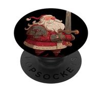 Fantastico costume da Babbo Natale con spada PopSockets PopGrip Adesivo