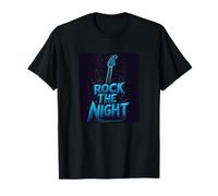 Fantastico costume da chitarra Rock the Night per adulti e bambini Maglietta