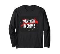 Fantastico costume da partner in crimine per ragazzi e ragazze Maglia a Manica