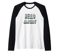 Fantastico Costume di Hello January per Ragazzi e Ragazze Maglia con Maniche Raglan