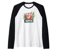 Fantastico Costume Sip Happens Maglia con Maniche Raglan