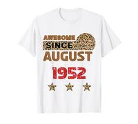 Fantastico da agosto 1952, stampa leopardata, compleanno di agosto Maglietta