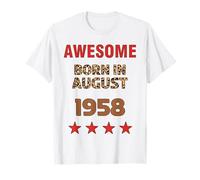Fantastico da agosto 1958, stampa leopardata, compleanno di agosto Maglietta