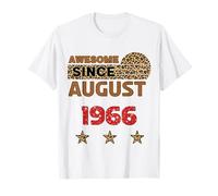 Fantastico da agosto 1966, stampa leopardata, compleanno di agosto Maglietta