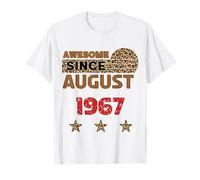 Fantastico da agosto 1967, stampa leopardata, compleanno di agosto Maglietta