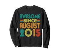 Fantastico da agosto 2015 anni decimo compleanno divertente vintage Felpa