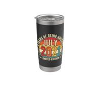 Fantastico da luglio 2021 Uomo vintage retrò per il 5° compleanno Bicchiere termico in acciaio inox doppia parete