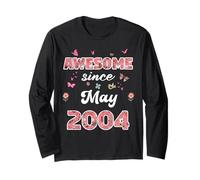 Fantastico da Maggio 2004 Fiori 2004 Maggio Compleanno Maglia a Manica