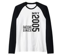 Fantastico da maggio 2005, Nato nel 2005 Maggio Compleanno Maglia con Maniche Raglan