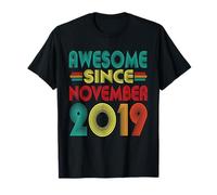 Fantastico da Novembre 2019 Anni 6° Compleanno Divertente Vintage Maglietta