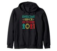 Fantastico da Ottobre 2021 Anni 5th Bday Funny Vintage Felpa con Cappuccio