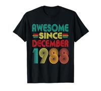 Fantastico dal Dicembre 1988 Years 37th Bday Funny Vintage Maglietta