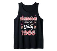 Fantastico dal luglio 1966 Fiori 1966 Compleanno luglio Canotta